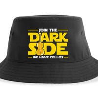 Join The Dark Side We Have Cellos Cellist Orchestra Musician Sustainable Bucket Hat