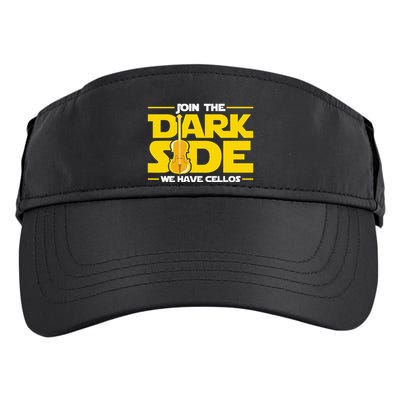 Join The Dark Side We Have Cellos Cellist Orchestra Musician Adult Drive Performance Visor