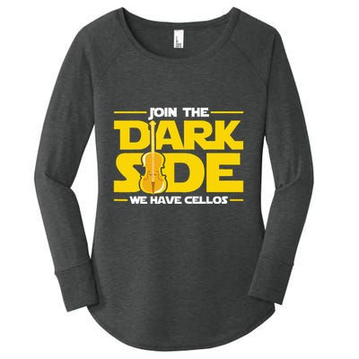 Join The Dark Side We Have Cellos Cellist Orchestra Musician Women's Perfect Tri Tunic Long Sleeve Shirt
