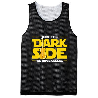 Join The Dark Side We Have Cellos Cellist Orchestra Musician Mesh Reversible Basketball Jersey Tank