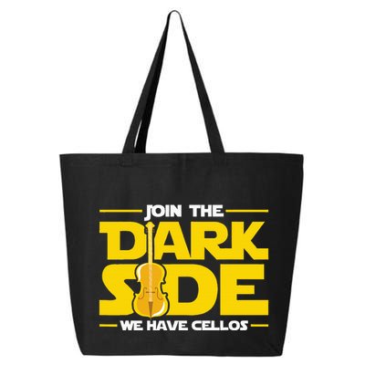 Join The Dark Side We Have Cellos Cellist Orchestra Musician 25L Jumbo Tote