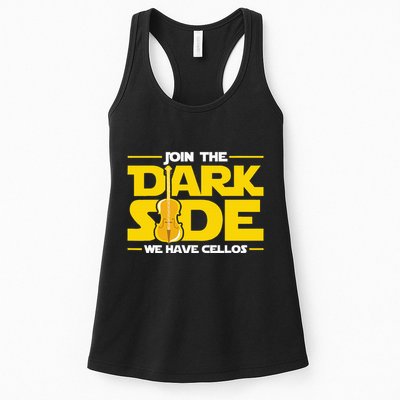 Join The Dark Side We Have Cellos Cellist Orchestra Musician Womens Tank Top