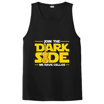 Join The Dark Side We Have Cellos Cellist Orchestra Musician PosiCharge Competitor Tank
