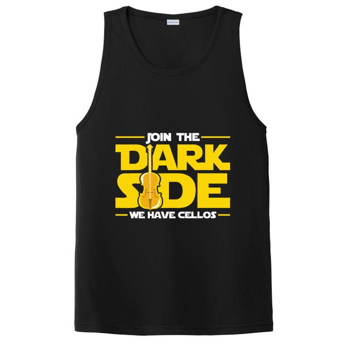 Join The Dark Side We Have Cellos Cellist Orchestra Musician PosiCharge Competitor Tank