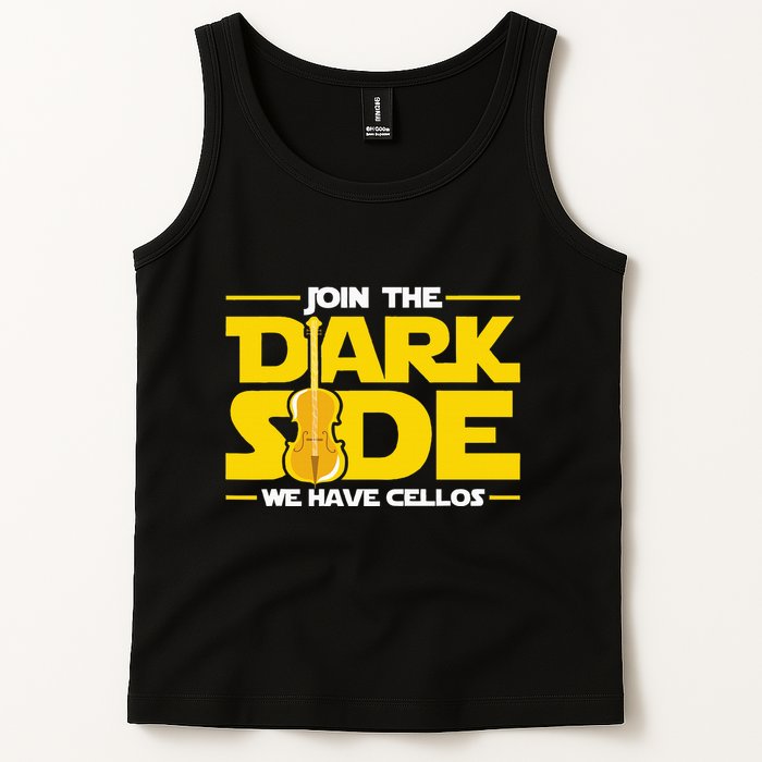 Join The Dark Side We Have Cellos Cellist Orchestra Musician Tank Top