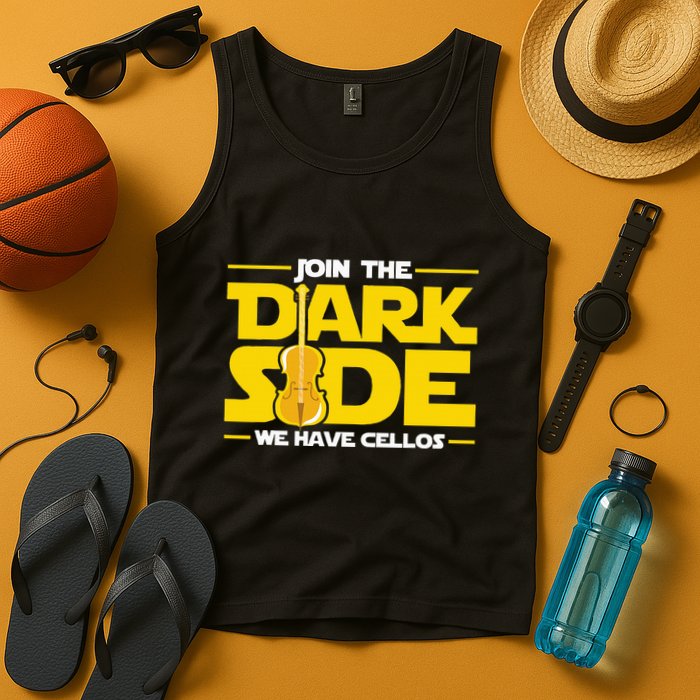 Join The Dark Side We Have Cellos Cellist Orchestra Musician Tank Top