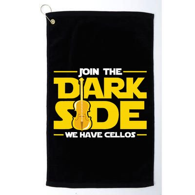 Join The Dark Side We Have Cellos Cellist Orchestra Musician Golf Towel