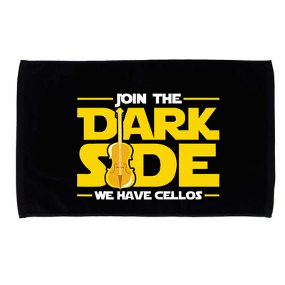 Join The Dark Side We Have Cellos Cellist Orchestra Musician Microfiber Hand Towel