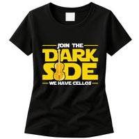 Join The Dark Side We Have Cellos Cellist Orchestra Musician Womens T-Shirt
