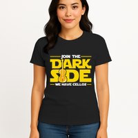 Join The Dark Side We Have Cellos Cellist Orchestra Musician Womens T-Shirt