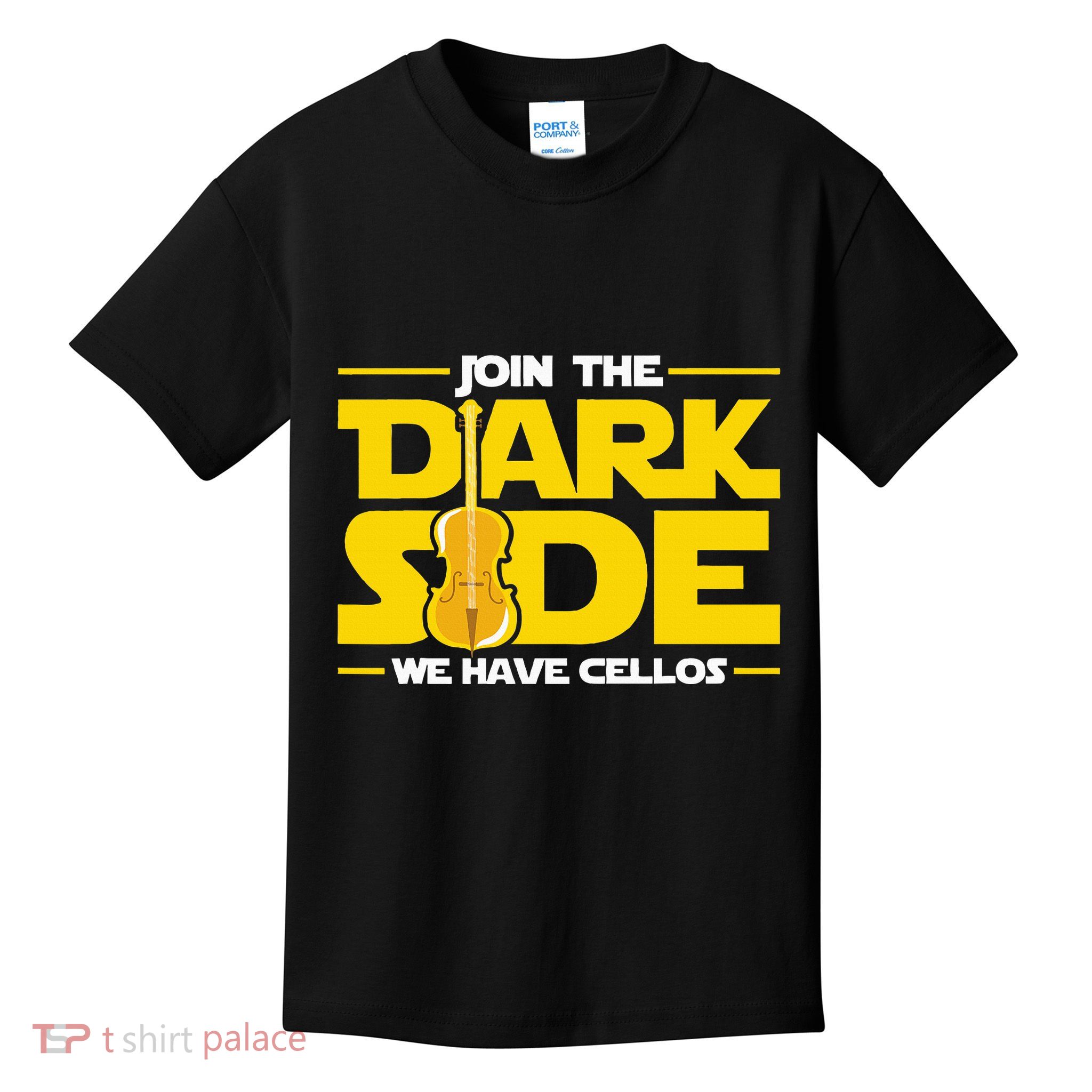 Join The Dark Side We Have Cellos Cellist Orchestra Musician Kids T-Shirt