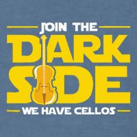 Join The Dark Side We Have Cellos Cellist Orchestra Musician Garment-Dyed Sweatshirt