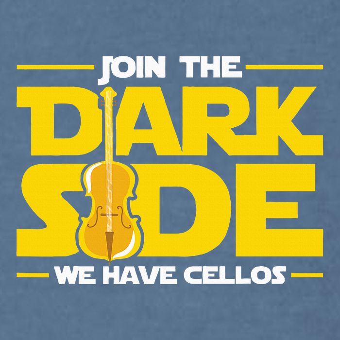 Join The Dark Side We Have Cellos Cellist Orchestra Musician Garment-Dyed Sweatshirt