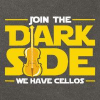 Join The Dark Side We Have Cellos Cellist Orchestra Musician Cotton Canvas Backpack