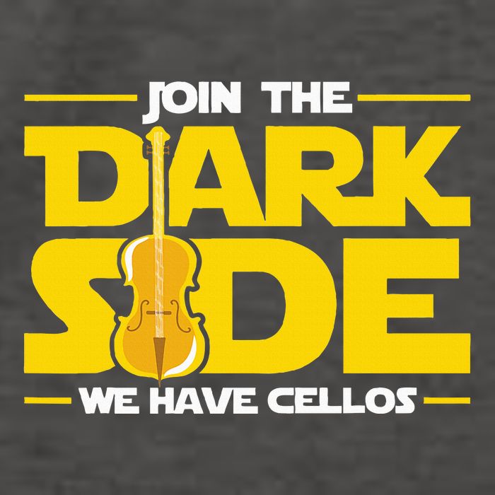 Join The Dark Side We Have Cellos Cellist Orchestra Musician Vector Backpack