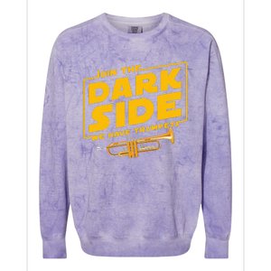 Join The Dark Side Trumpet Player Pride Colorblast Crewneck Sweatshirt