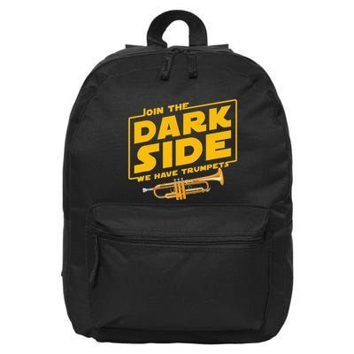 Join The Dark Side Trumpet Player Pride 16 in Basic Backpack