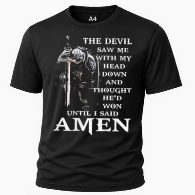 Jesus The Devil Saw Me With My Head Down Performance Shirt