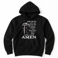 Jesus The Devil Saw Me With My Head Down Hoodie