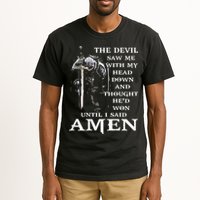 Jesus The Devil Saw Me With My Head Down Tall T-Shirt