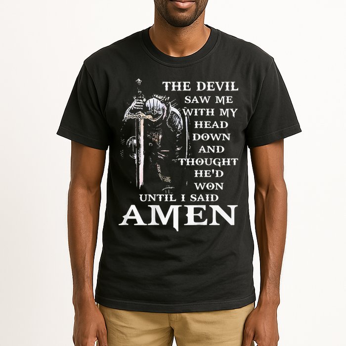 Jesus The Devil Saw Me With My Head Down Tall T-Shirt