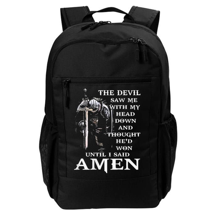 Jesus The Devil Saw Me With My Head Down Backpack