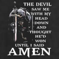 Jesus The Devil Saw Me With My Head Down Adult Drive Performance Visor