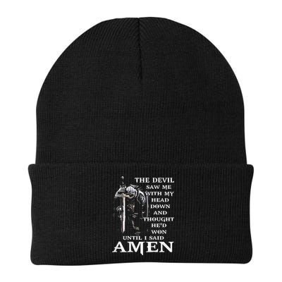 Jesus The Devil Saw Me With My Head Down Beanie