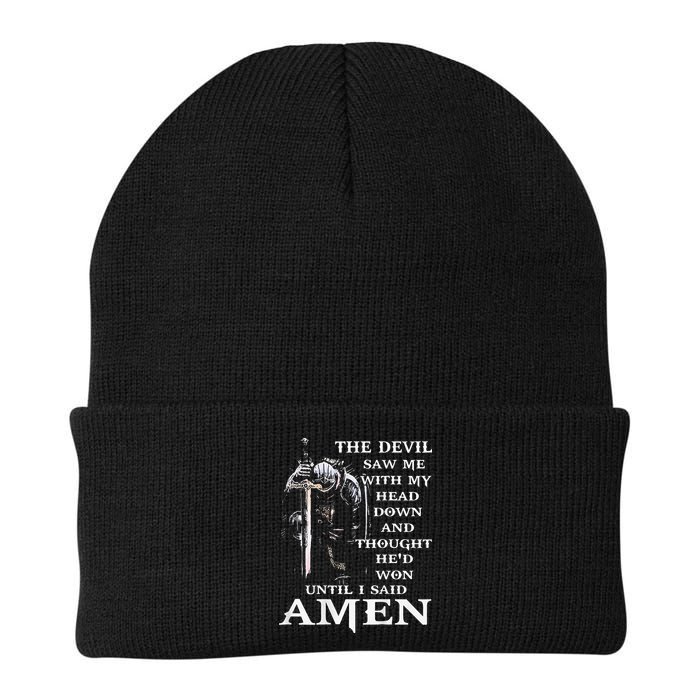 Jesus The Devil Saw Me With My Head Down Beanie