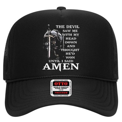 Jesus The Devil Saw Me With My Head Down Trucker Hat