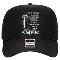 Jesus The Devil Saw Me With My Head Down Trucker Hat