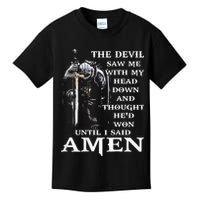 Jesus The Devil Saw Me With My Head Down Kids T-Shirt