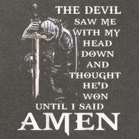 Jesus The Devil Saw Me With My Head Down Cotton Canvas Backpack
