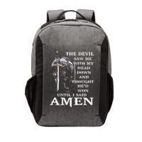 Jesus The Devil Saw Me With My Head Down Vector Backpack