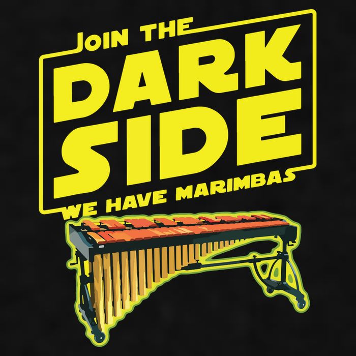Join The Dark Side Marimba Player Ladies PosiCharge Tri-Blend Wicking Tank