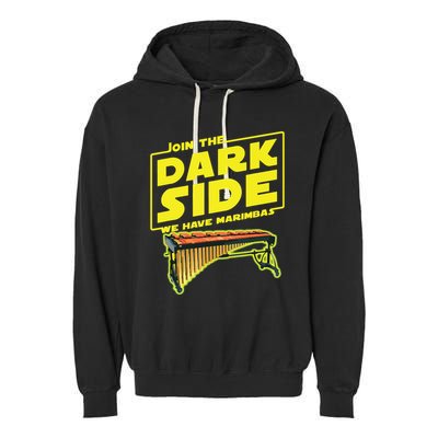 Join The Dark Side Marimba Player Garment-Dyed Fleece Hoodie