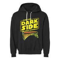 Join The Dark Side Marimba Player Garment-Dyed Fleece Hoodie