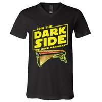 Join The Dark Side Marimba Player V-Neck T-Shirt