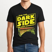 Join The Dark Side Marimba Player V-Neck T-Shirt