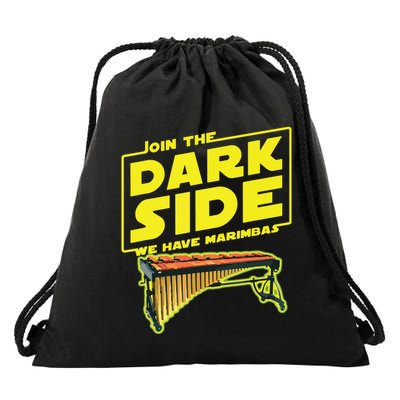 Join The Dark Side Marimba Player Drawstring Bag