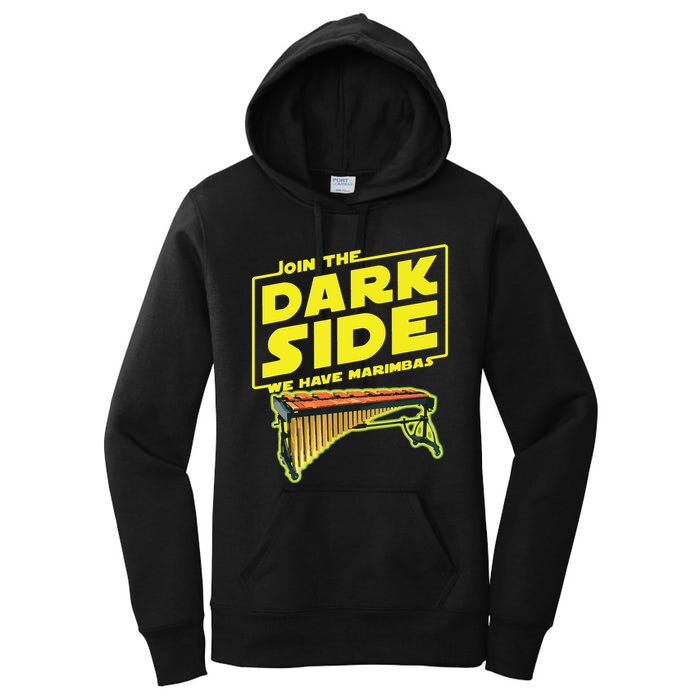 Join The Dark Side Marimba Player Women's Pullover Hoodie