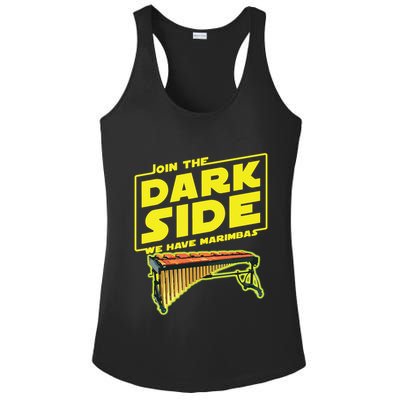 Join The Dark Side Marimba Player Ladies PosiCharge Competitor Racerback Tank