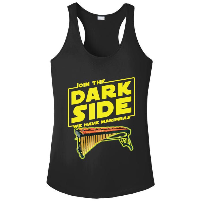Join The Dark Side Marimba Player Ladies PosiCharge Competitor Racerback Tank
