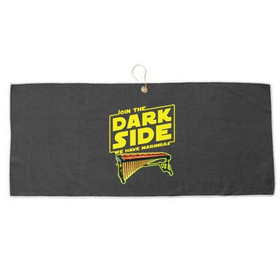 Join The Dark Side Marimba Player Large Microfiber Waffle Golf Towel