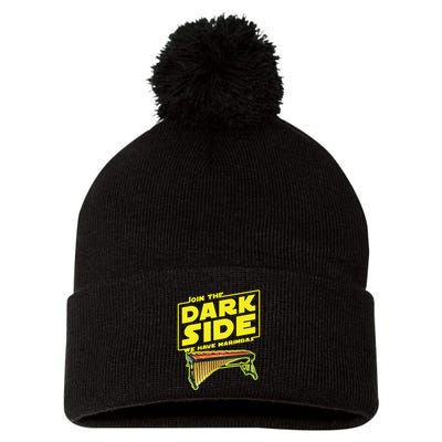 Join The Dark Side Marimba Player Pom Pom 12in Knit Beanie