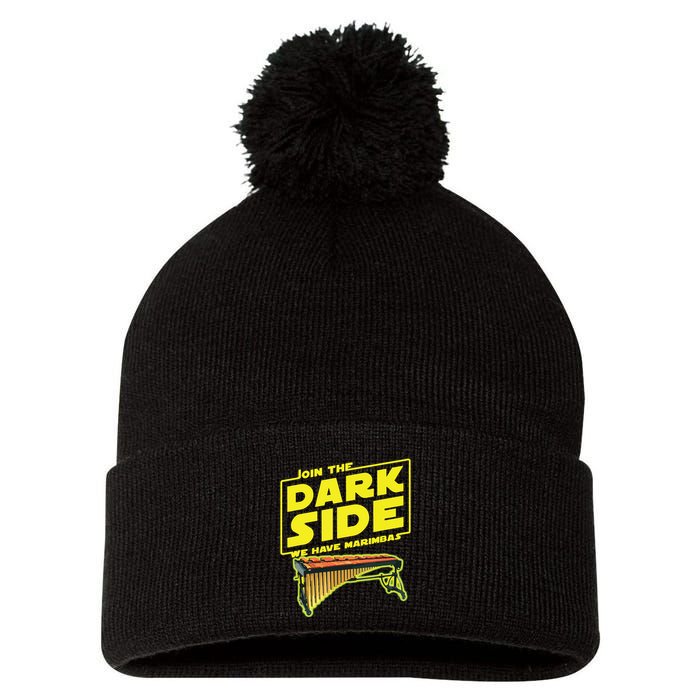 Join The Dark Side Marimba Player Pom Pom 12in Knit Beanie
