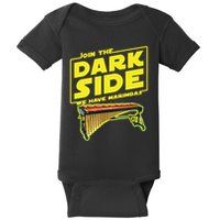 Join The Dark Side Marimba Player Baby Bodysuit