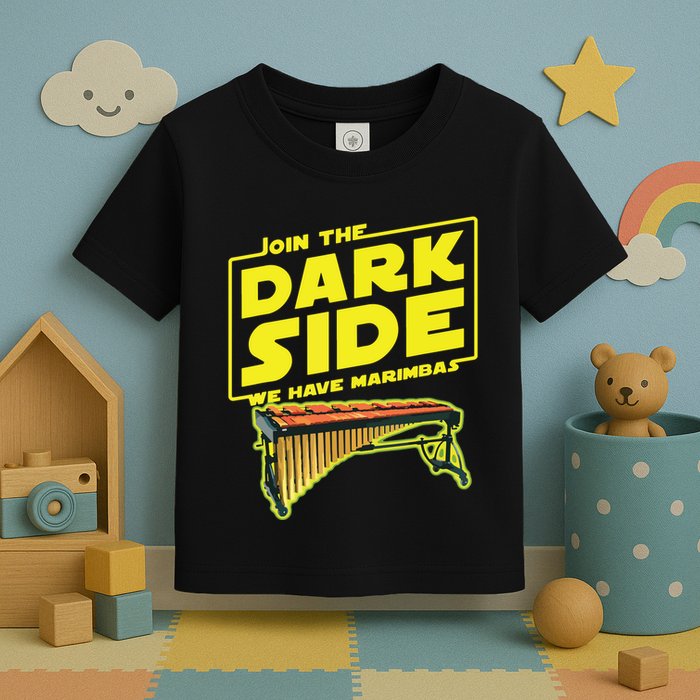 Join The Dark Side Marimba Player Toddler T-Shirt