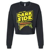 Join The Dark Side Marimba Player Cropped Pullover Crew
