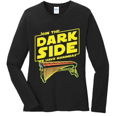 Join The Dark Side Marimba Player Ladies Long Sleeve Shirt